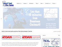 Tablet Screenshot of centralcoastdivecenter.com
